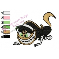 Kitty Puppy Embroidery Design 07